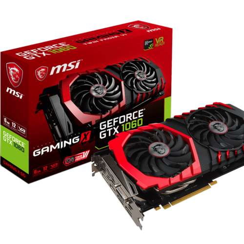 MSI GTX1060 6G 紅龍，正常使用，實物圖私信
