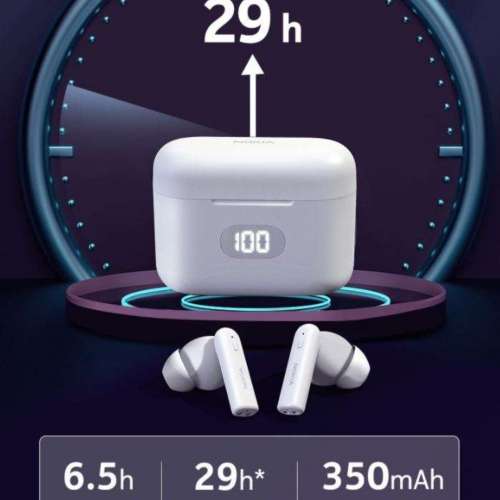 全新原裝 Nokia E3102 全新真無線藍牙5.1耳機, 水貨有黑白兩色可選