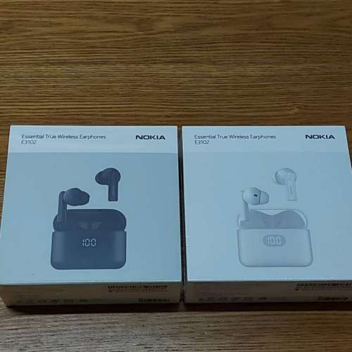 全新原裝 Nokia E3102 全新真無線藍牙5.1耳機, 水貨有黑白兩色可選