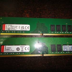 Desktop Ram Kingston  8GBx2 DDR4 2666 共16GB