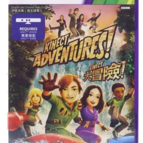 80%NEW XBOX 360 KINECT ADVENTURES KINECT 大冒險