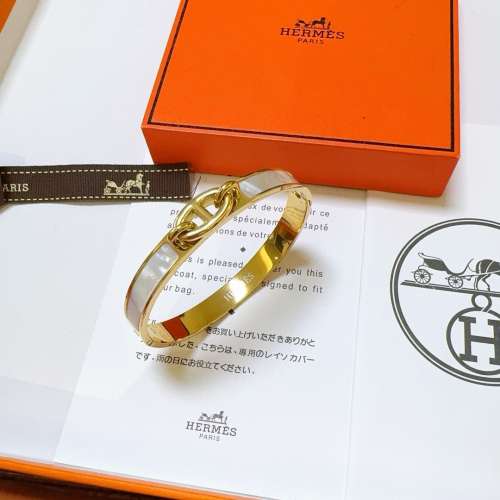 愛馬仕手鐲，金色