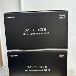 全新 Fujifilm X-T30 II + XC15-45mm F3.5-5.6 OIS PZ Kit  黑色  (水貨)
