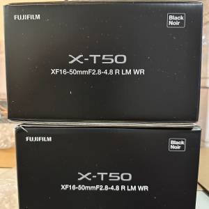 全新 Fujifilm X-T50 + XF16-50mm F2.8-4.8 R LM WR 黑色  (水貨)