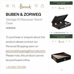 BUBEN&ZÖRWEG VANTAGE 10 WATCH COLLECTION CASE – CARBON