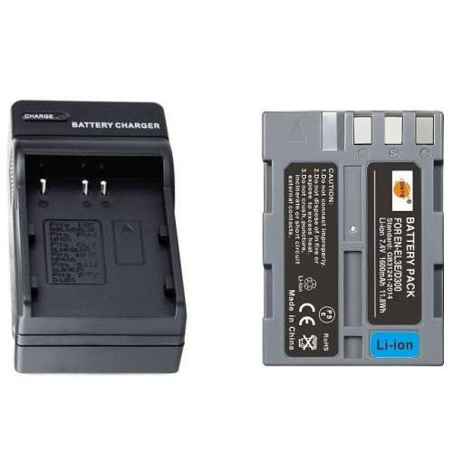 DSTE NIKON EN-EL3 /EN-EL3a / EN-EL3e Lithium-Ion Battery Pack With Charger 代...