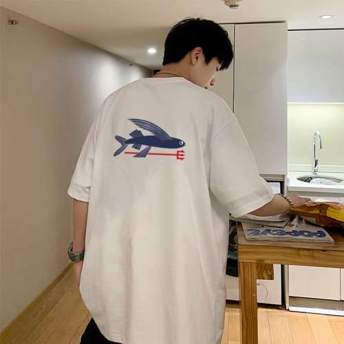 夏季新款彩色印花短袖T恤