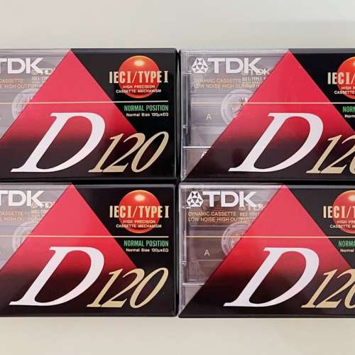 DK D120 High Output Precision Cassette Tapes  4 Pack 高質素錄音帶四盒