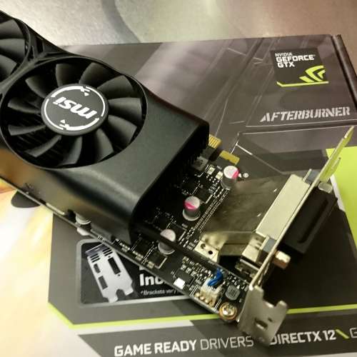MSI GeForce GTX1050Ti 4GB OC LP 半高刀咭 (只配一塊雙咭槽半高插片)