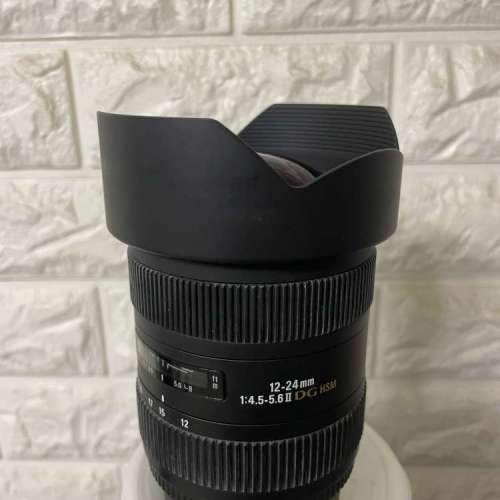 放逾90%新SIGMA12-24mm 4.5-5.6EX HSM鏡連盒全套齊(NIKON用)=$1400