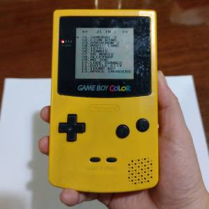 原裝 Gameboy color 黃色主機一部