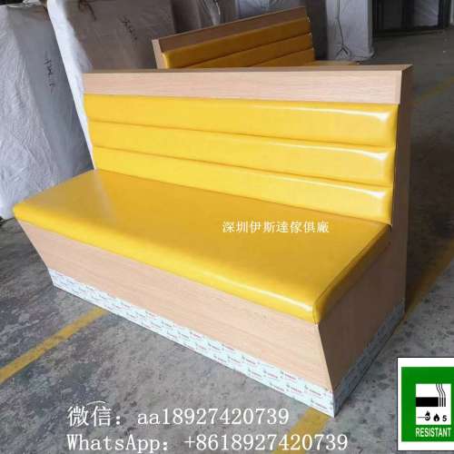 深圳梳化加工廠，訂製梳化廠家，志達行防火皮卡座，防火板卡座，單面靠墻梳化，餐廳...