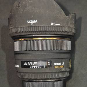 SIGMA 50/1.4 DG HSM FOR NIKON F