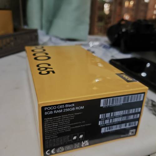 全新未開封poco c65 8+256黑色行貨