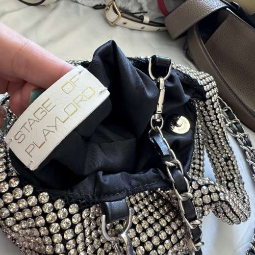 2用手袋(銀色）