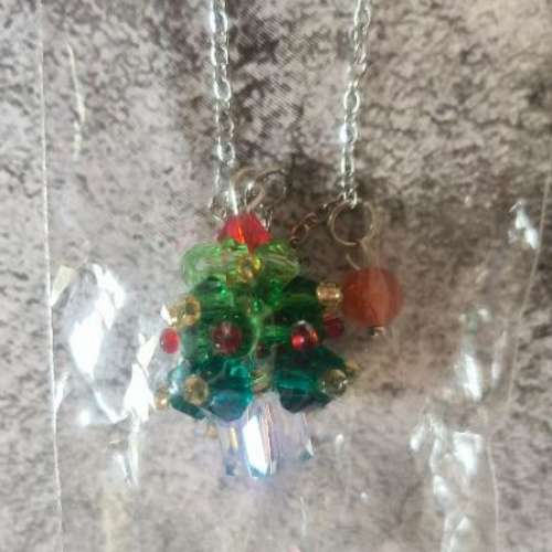 全新 聖誕樹 頸鏈 Necklace