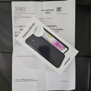 全新未開封香港行貨Samsung Galaxy A35 8+128一年保養