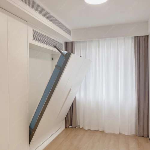 睡房/客廳變形床設計，慳位設計隱蔽性好偷位設計梳妝枱	櫃 衣櫃 睡房 現代簡約定制...