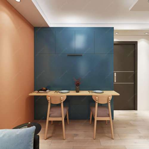 睡房/客廳變形床設計，慳位設計隱蔽性好偷位設計梳妝枱	櫃 衣櫃 睡房 現代簡約定制...