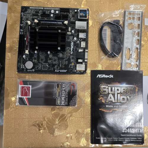 AsRock J4205-ITX mini-ITX 主板連 8GB (2x4GB) DDR3L內存