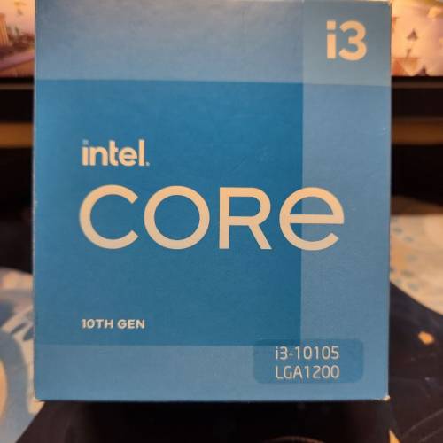 Intel i3-10105 盒裝連原裝散熱器 LGA1200