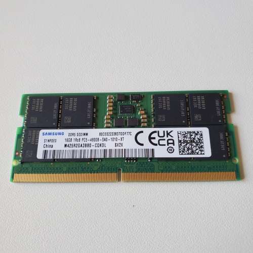 Samsung三星DDR5 4800MHz SODIMM 16GB