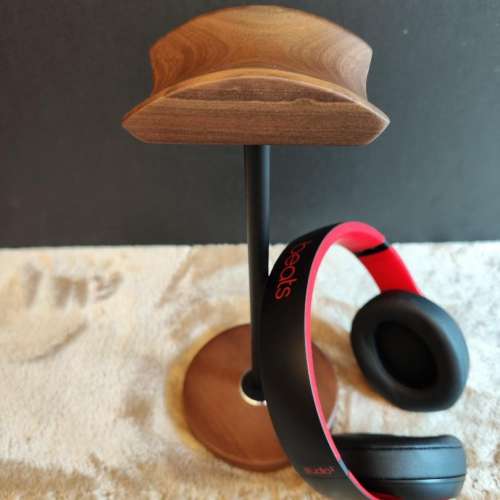 Headphone Holder Stand for Desk, Wood and Metal Headset Hanger Mount Hook...