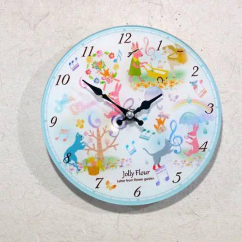 Jolly Flour 動物嘉年華掛牆/座枱時鐘 (玻璃面)