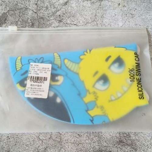 全新 小童 矽膠 硅膠 泳帽
