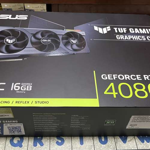 代售ASUS TUF Gaming RTX4080 16GB 行貨