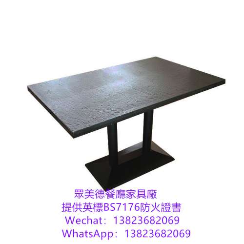 #火燒石餐桌訂做 #岩板包金屬邊餐枱訂造 #港式餐廳桌子批發價格 #黑色黑金沙大理石...