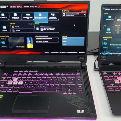 i7-10750H 6核12線程接近12個CPU在運作。打機gaming laptop ASUS ROG Strix G15 G5...