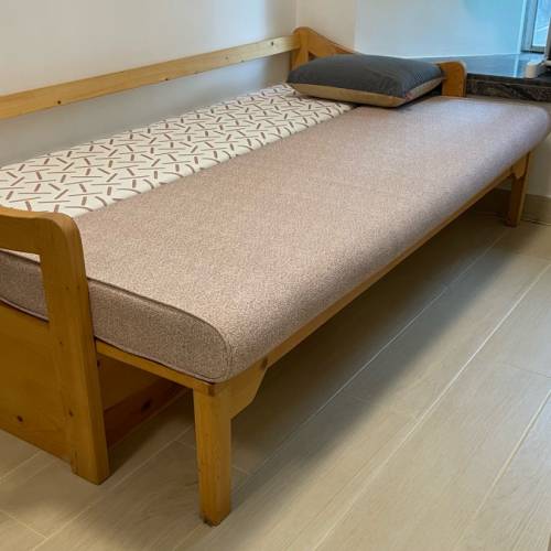 特格實木三座位梳化床