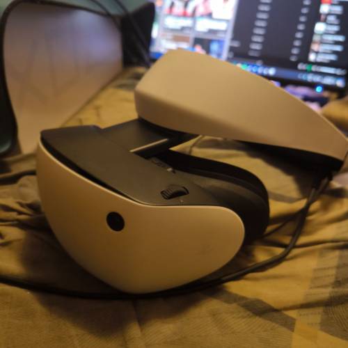 psvr2 with pc adapter and charging station