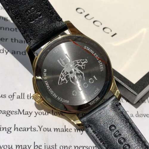 Original Gucci小蜜蜂原装瑞士石英机芯 蓝宝石玻璃