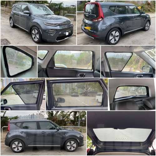 Kia Soul 全車磁石濾光窗網太陽擋