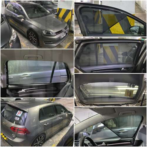 VW Golf MK7 MK6 全車磁石濾光窗網太陽擋