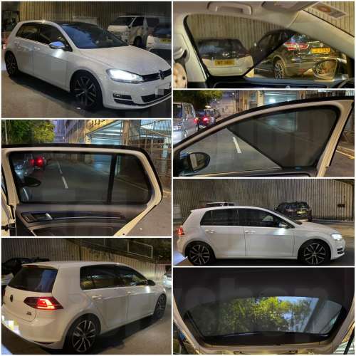 VW Golf MK7 MK6 全車磁石濾光窗網太陽擋