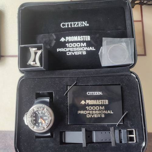 Citizen Promaster Titanium 1000m 鈦金属 自動 星期 烟灰缸 潜水表