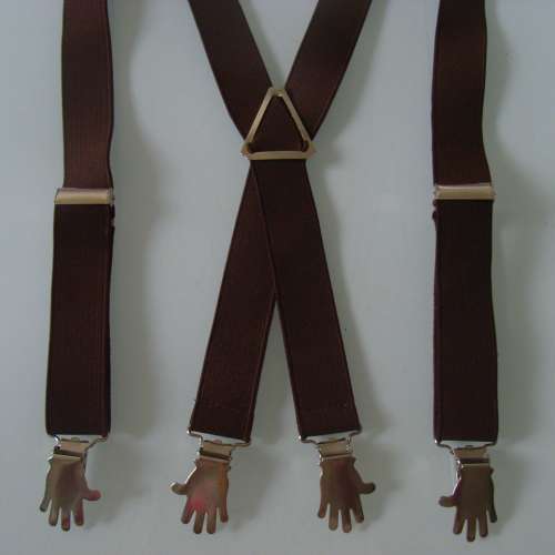小童 黑色 啡色 手掌扣 吊帶