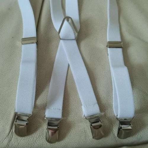 全新 小童 黑色 白色 橡筋 吊帶