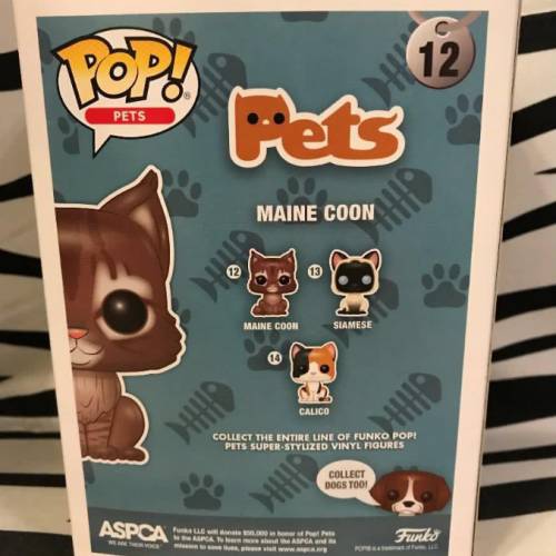(12) FUNKO POP! Pets ~ Maine Coon (Vinyl Figure)