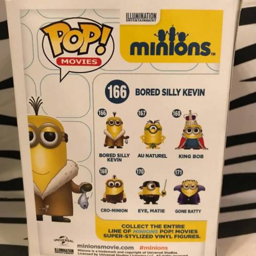 (166) FUNKO POP! Movies ~ Minions - Bored Silly Kevin (Vinyl Figure)