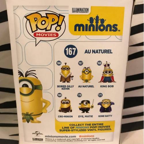 (167) FUNKO POP! Movies ~ Minions - Au Naturel (Vinyl Figure)
