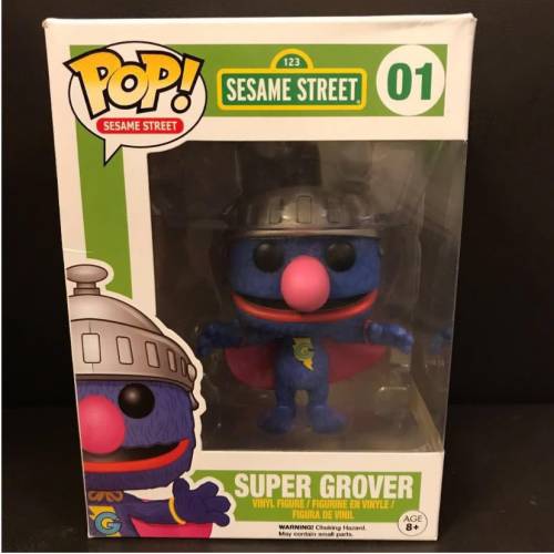 (01) FUNKO POP! Sesame Street ~ Super Grover (Vinyl Figure)