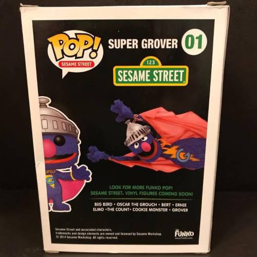 (01) FUNKO POP! Sesame Street ~ Super Grover (Vinyl Figure)