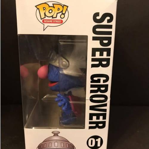 (01) FUNKO POP! Sesame Street ~ Super Grover (Vinyl Figure)