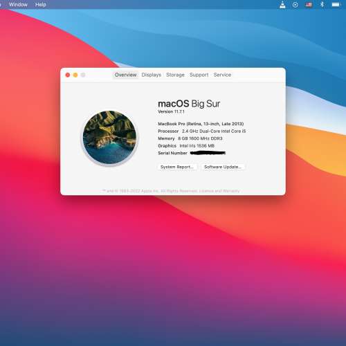 Macbook Pro Late 2013 (A1502)