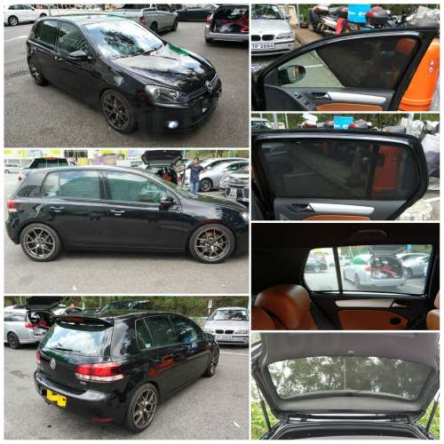 Volkswagen Golf 全車磁石濾光窗網太陽擋