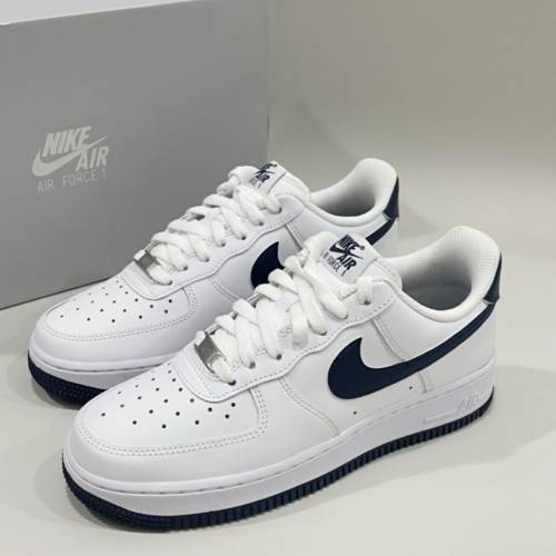 全新正品Nike Air Force 1'07 舒適運動 防滑輕便 低幫 板鞋 男款 白藍色